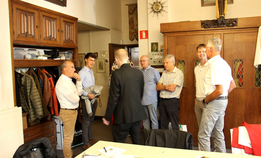 In de sacristie